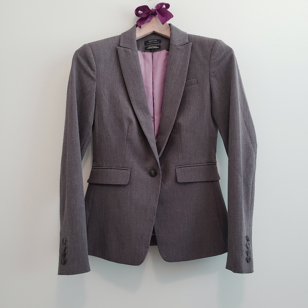 RW&CO. Purple Mauve Buttoned Blazer Office Formal Business Casual Blazer